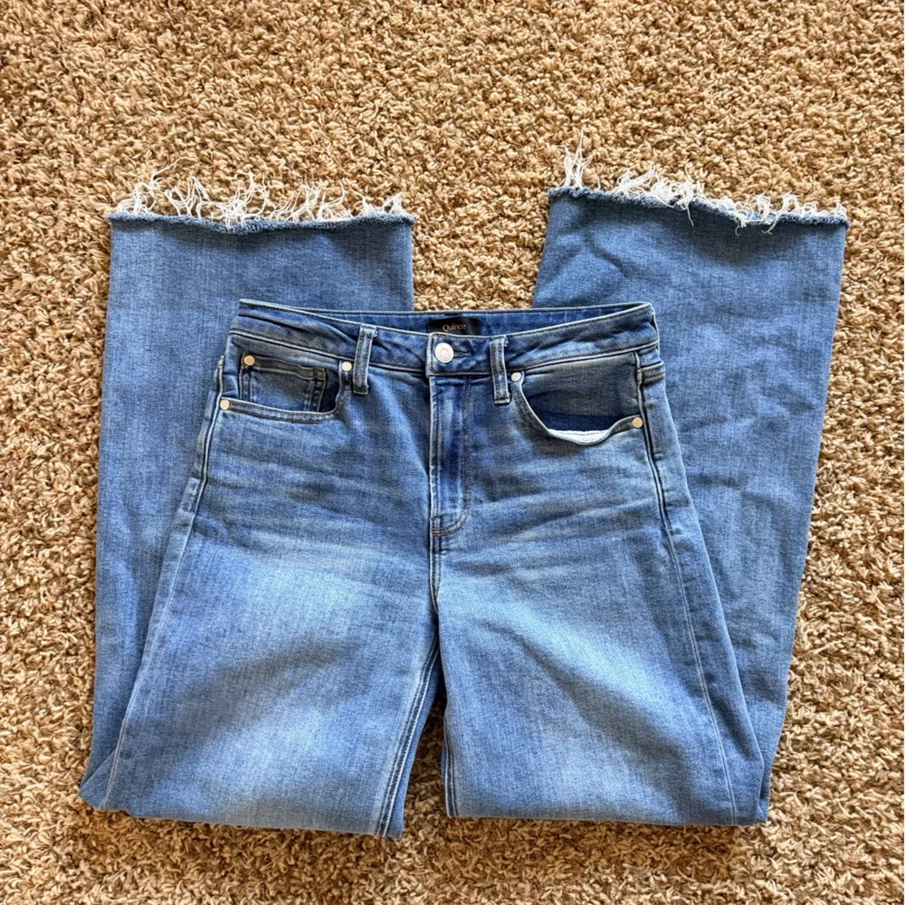 Quince Bella Stretch Wide Leg Blue Jeans - Picture 1 of 4
